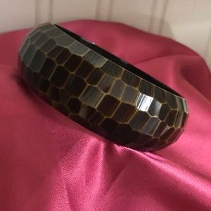 Vintage Bakelite Bracelet with Honeycomb Pattern